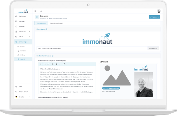 software für makler immobilienverwaltung cloud software matching immonaut interaktives expose 